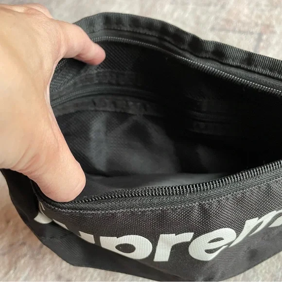 Supreme Black Belt Bag with Adjustable Straps